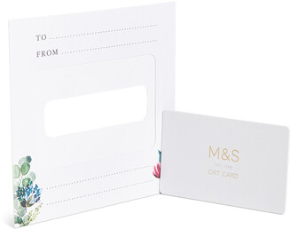 Marks and Spencer Purple Floral Gift Card