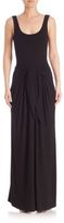 Thumbnail for your product : L'Agence Melissa Tie-Front Maxi Dress