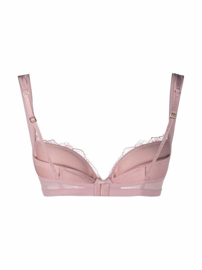 New Look lace push up bra in light pink