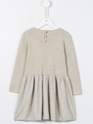 Simple pleated skirt dress