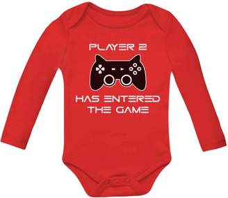 TeeStars Player 2 Has Ente The Game - Gift for Second Child Gamer Geek Baby Long Sleeve Onesie