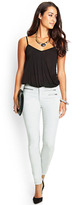 Thumbnail for your product : Forever 21 Zippered Midrise Skinny Jeans