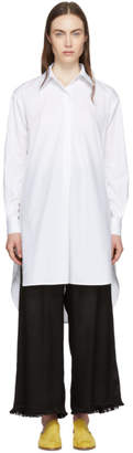 Rosetta Getty White Tunic Shirt Dress
