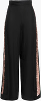 Thumbnail for your product : Temperley London Sycamore Sequin-trimmed Twill Wide-leg Pants