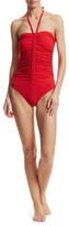Thumbnail for your product : Karla Colletto Swim Joana Ruched Bandeau One-Piece Swimsuit