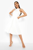 Thumbnail for your product : boohoo Scuba Cutaway Neckline Midi Bridesmaid Dress