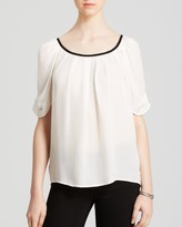 Thumbnail for your product : Joie Blouse - Eleanor C Pleated Trim