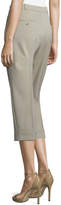 Thumbnail for your product : Michael Kors Pleated-Front Slouch Capri Pants, Sand