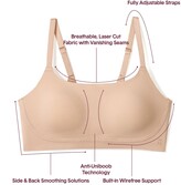 Thumbnail for your product : Tommy John Women's Comfort Smoothing Bra & Underwear Pack, Black