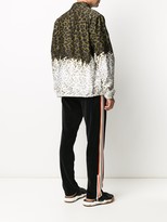 Thumbnail for your product : MSGM Leopard-Print Two-Tone Shirt-Jacket