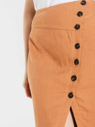 Dotti Side Button Midi Skirt