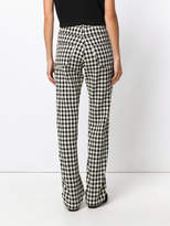 Thumbnail for your product : Wales Bonner checked regular trousers