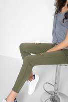 Thumbnail for your product : 7 For All Mankind Ankle Skinny With Knee Holes In Olive