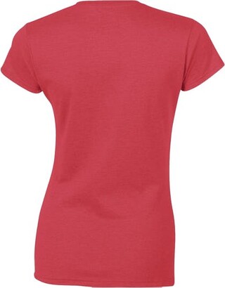 Gildan Ladies Soft Style Short Sleeve T-Shirt (Antique Cherry Red) - Red