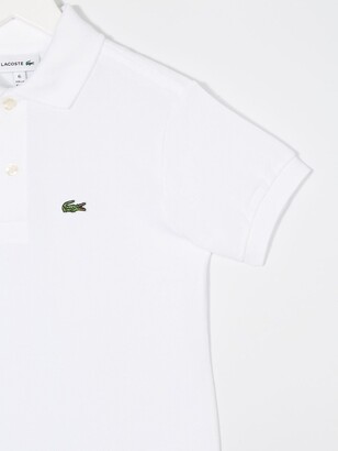 Lacoste Kids Logo-Embroidered Short-Sleeved Polo Shirt