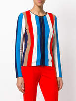Thumbnail for your product : Marc Cain striped zip cardigan