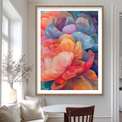 Lark Manor The Opening - White Framed Matted Print for Home Decor