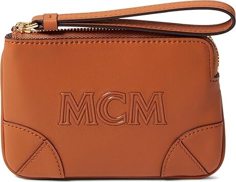 MCM small Maxi Visetos wristlet zip pouch - ShopStyle Clutches