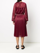 Thumbnail for your product : Moncler Perforated Pleated Midi Dress