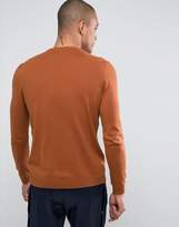 Thumbnail for your product : ASOS Cotton Jumper In Dark Tan