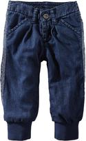 Thumbnail for your product : Old Navy Jersey-Lined Tuxedo-Stripe Jeans for Baby