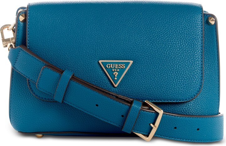 Guess Periwinkle (blue/purple) Handbag Shoulder Bag 12 x 9 1/2 Zip Pockets  EUC