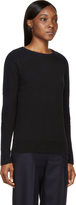 Thumbnail for your product : Toga Black & Navy Removable Collar Sweater