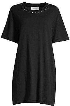 Current/Elliott Women's Glitter Rock Cotton T-Shirt Dress
