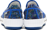 Thumbnail for your product : Kenzo Blue Line Drawings Hevyn Slip-On Shoes