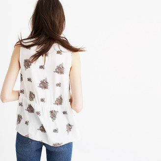 Madewell Ruffle Tank Top in Floating Paisley