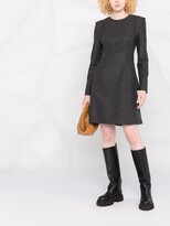 Thumbnail for your product : Alberta Ferretti Virgin Wool-Blend Shift Dress