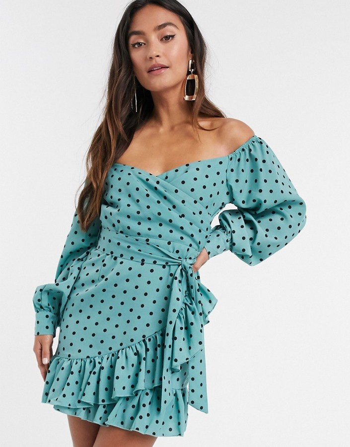 in the style wrap dress