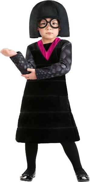 HalloweenCostumes.com18MonthGirlToddlerTheIncrediblesEdnaModeHalloweenCostume|KidsHalloweenSuperheroOutfit,Black/Pink