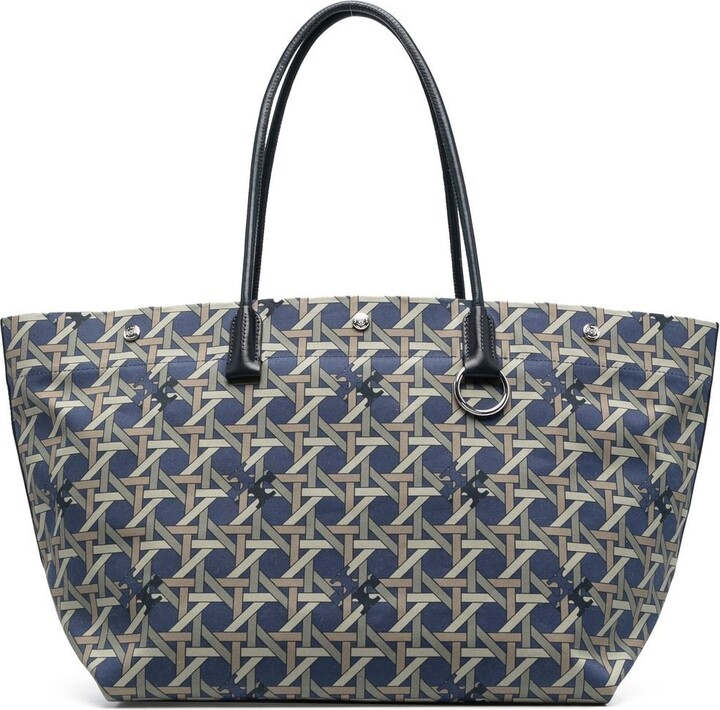 Tory Burch Saffiano Leather Tote - Blue Totes, Handbags - WTO558373