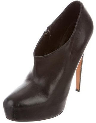 Brian Atwood Leather Ankle Booties
