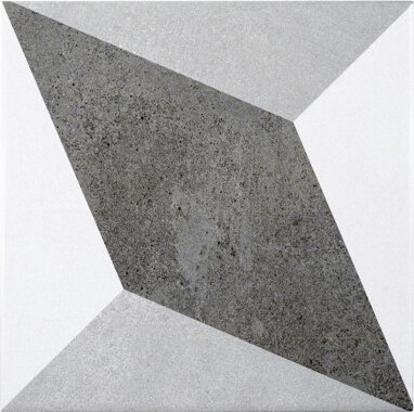 Andova Luv Tender Grey 8-in Encaustic Matte Porcelain Wall & Floor Tile