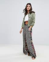 Thumbnail for your product : Free People In The Mix Printed Wide Leg Palazzo Trousers