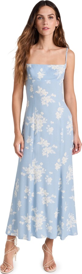 REFORMATION + NET SUSTAIN Maebry ruffled floral-print georgette midi dress
