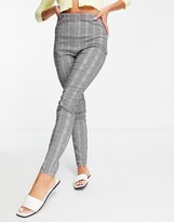 Thumbnail for your product : Pimkie check leggings in grey