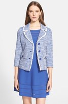 Thumbnail for your product : Kate Spade 'evona' Graphic Tweed Jacket