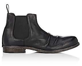 Shoto Men's Wrinkled-Vamp Chelsea Boots - Black