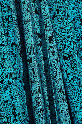 Diane von Furstenberg Printed Silk Crepe De Chine Midi Wrap Dress