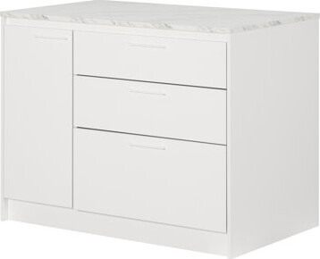 South Shore Myro Kitchen Island With Door And Drawers