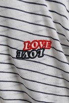 Thumbnail for your product : Zoe Karssen Love Love Appliqued Striped Cotton-jersey T-shirt