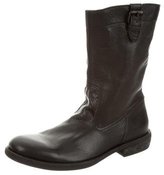 Thumbnail for your product : Yohji Yamamoto Leather Mid-Calf Boots w/ Tags