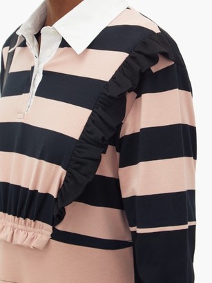 Preen Line Omisha Striped Cotton Rugby Dress - Black Pink