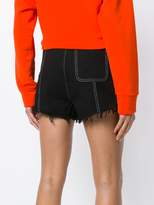 Thumbnail for your product : MSGM denim high waist shorts