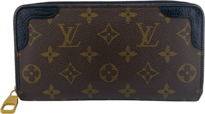 Louis Vuitton Monogram Black Brown Monogram Monogram Long Wallet (Bi-Fold) (Pre-Owned)