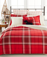 Thumbnail for your product : Martha Stewart CLOSEOUT! Collection Sleigh Ride Plaid Flannel King Duvet Cover