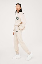 Thumbnail for your product : Nasty Gal Womens Los Angeles Embroidered Graphic Joggers